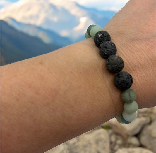 Volcanic Rock Diffuser Bracelet – Amazonite