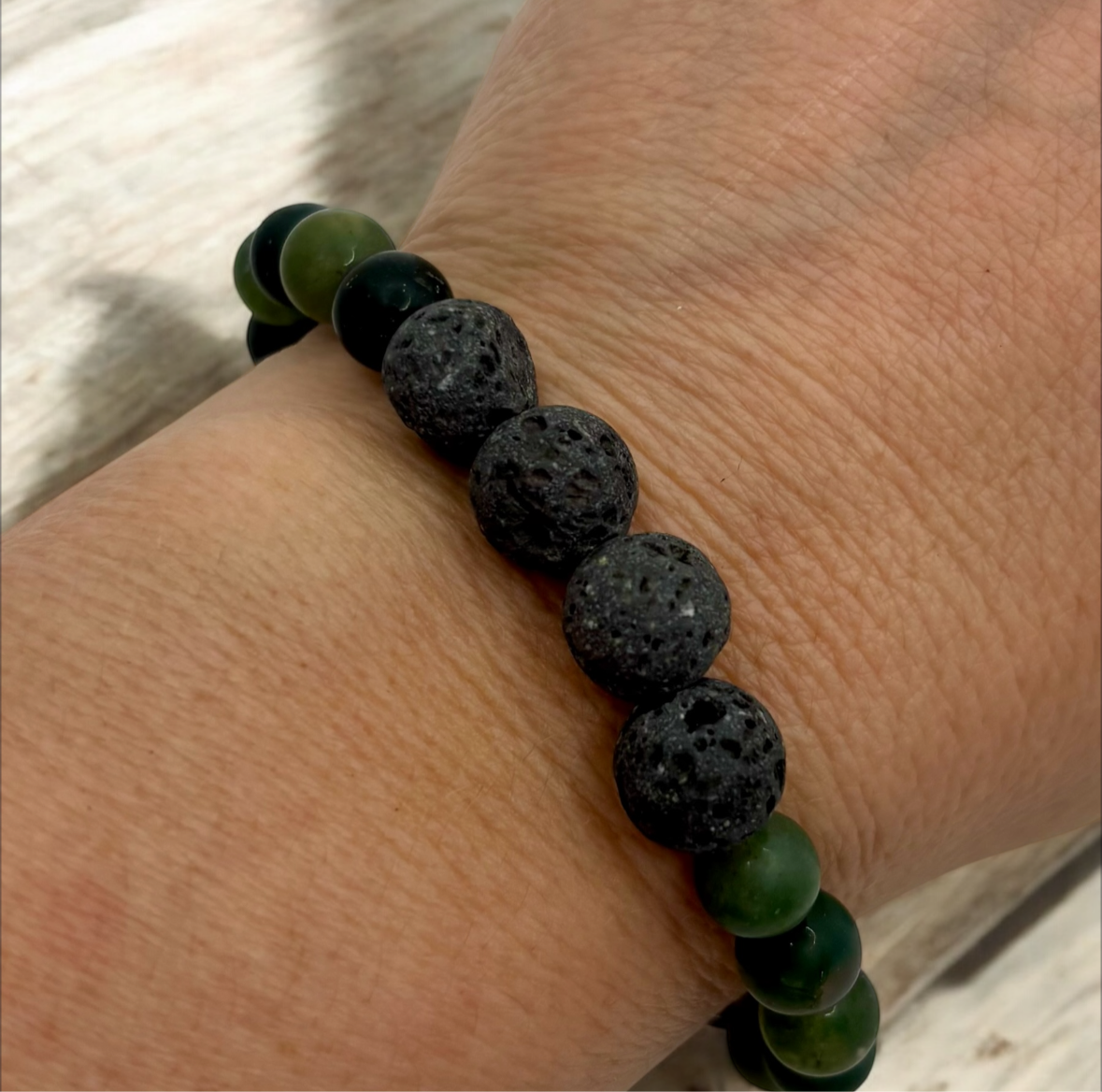 Volcanic Rock Diffuser Bracelet – Turquoise