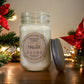 Holiday soy candles