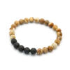 Bracelet diffuseur en roche volcanique - Picture Jasper