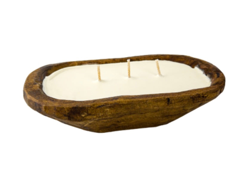 Dough bowl soy candle three wick